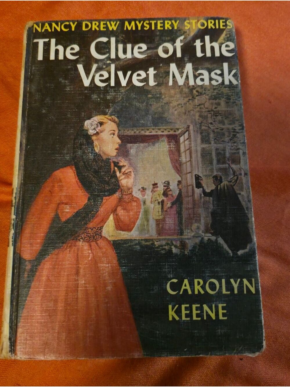 4/$67 Deal! Vintage Nancy Drew Book The Clue Of The Velvet Mask
